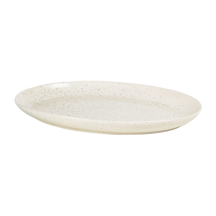 Piattino ovale Nordic Vanilla 35,5 cm, Cream with grains Broste Copenhagen