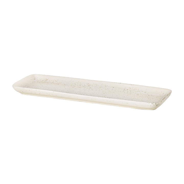 Piattino rettangolare Nordic Vanilla 12,5x35 cm, Cream with grains Broste Copenhagen