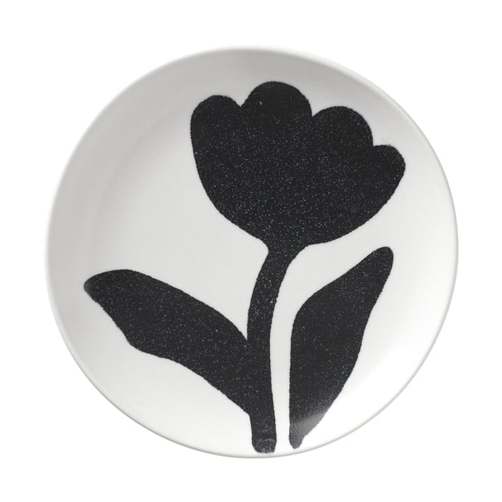 Piatto Flora Ø15 cm - Nero-off white - Broste Copenhagen