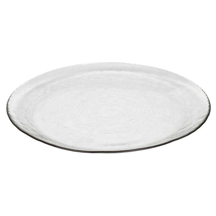 Piatto in vetro Hammered Ø 27 cm - Trasparente - Broste Copenhagen