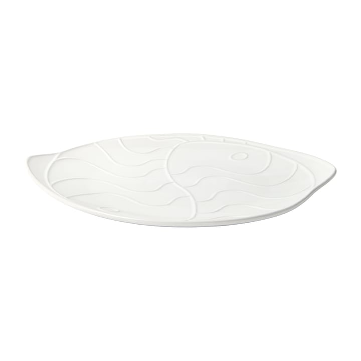 Piatto "Pesce", 30x34,6 cm, Bianco trasparente Broste Copenhagen