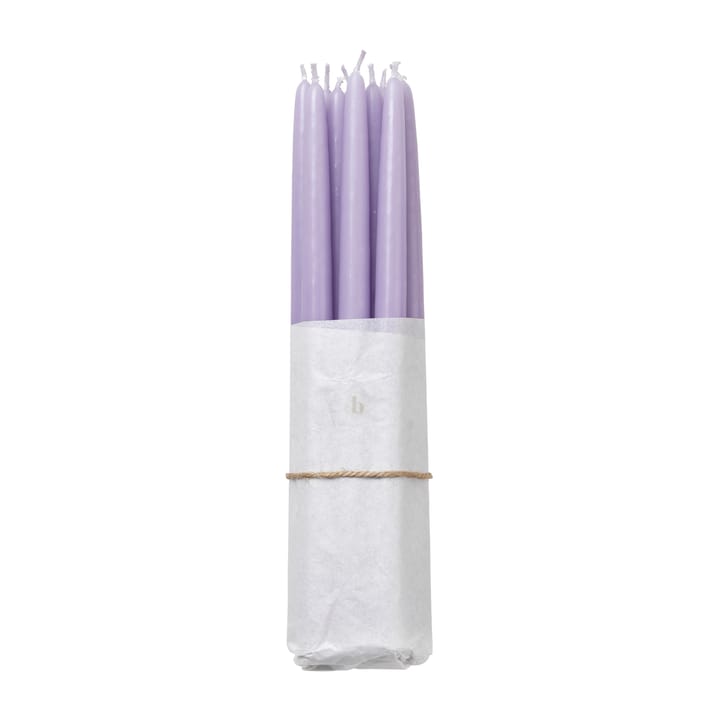 Set da 10 candele antiche Broste Copenhagen, Orchid light purple Broste Copenhagen