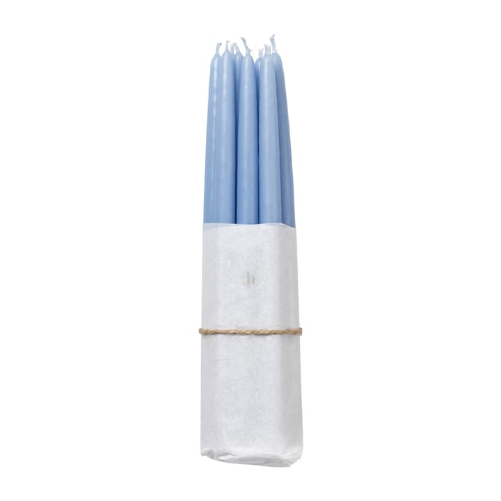 Set da 10 candele antiche Broste Copenhagen, Plein air light blue Broste Copenhagen