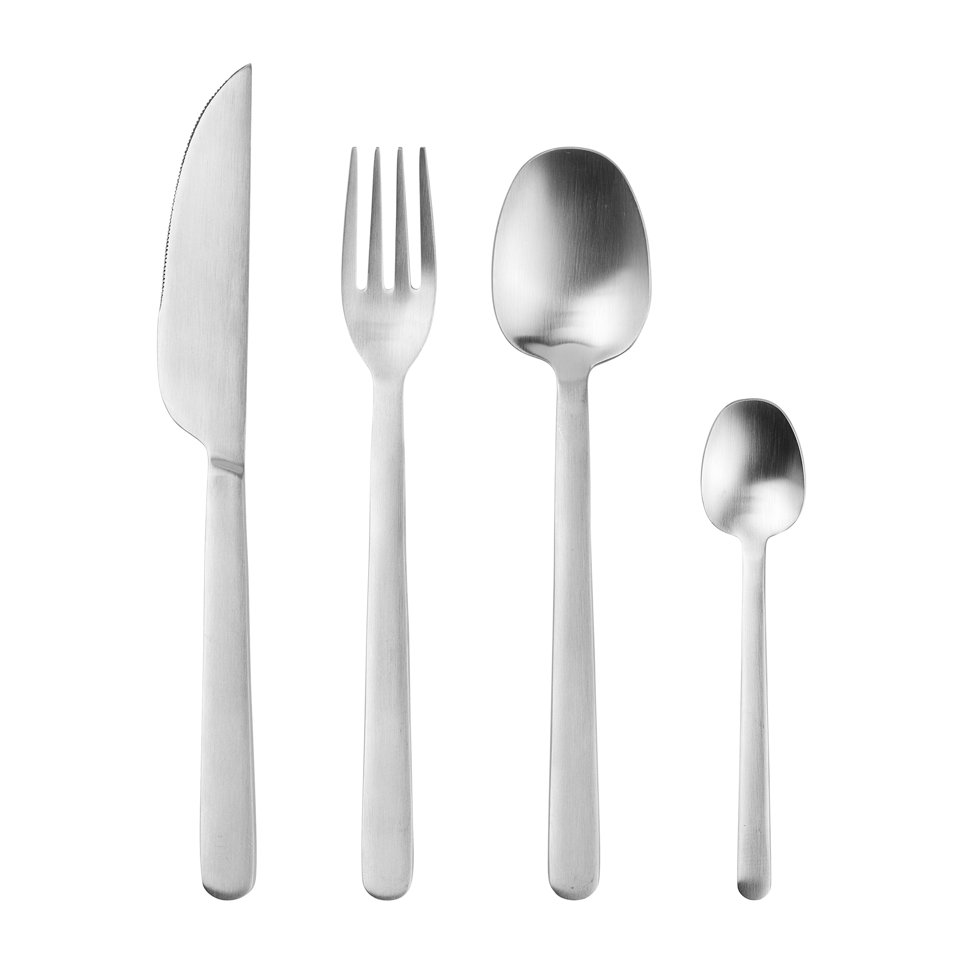 Set di posate Nordic Bistro, 16 pezzi, Satinate opache