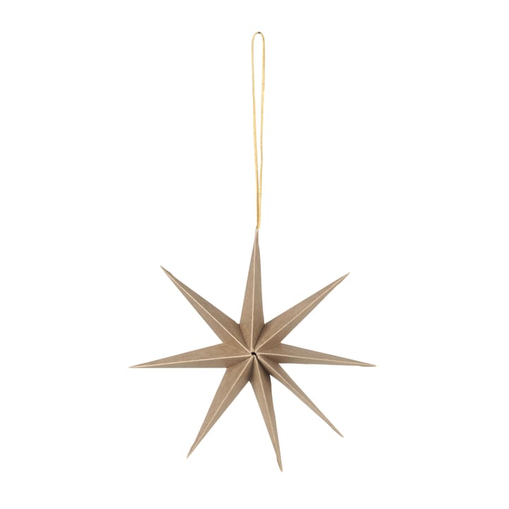 Stella di carta Pax Star Ø 15 cm - Marrone naturale - Broste Copenhagen