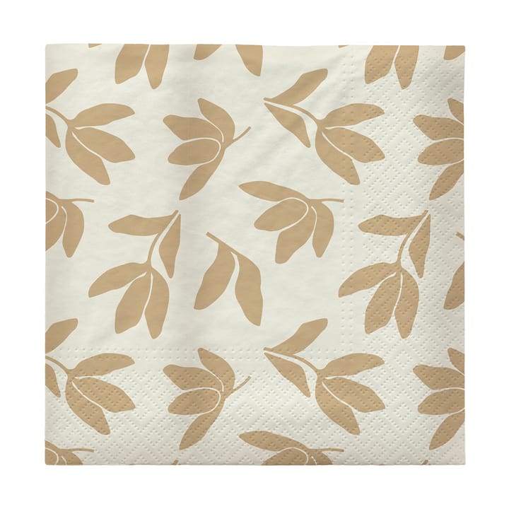 Tovaglioli di carta Herbert 33x33 cm confezione da 20 - Beige-off white - Broste Copenhagen