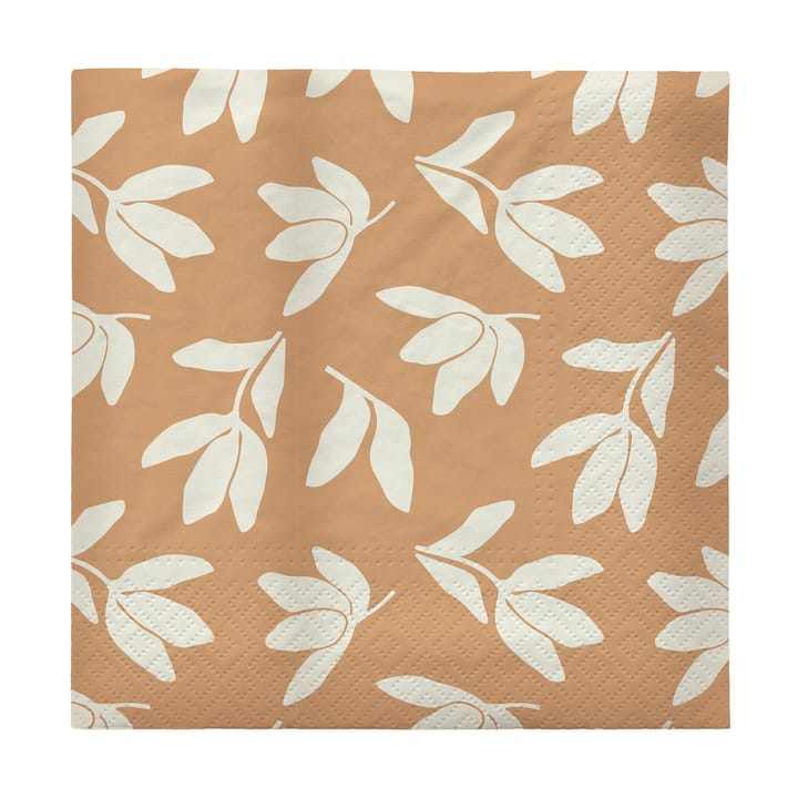 Tovaglioli di carta Herbert 33x33 cm confezione da 20 - Cinnamon sand-off white - Broste Copenhagen