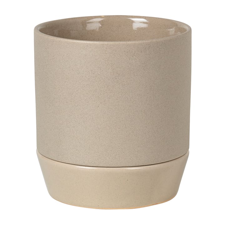 Vaso con sottovaso Denise Ø 14 cm - Dove grey - Broste Copenhagen