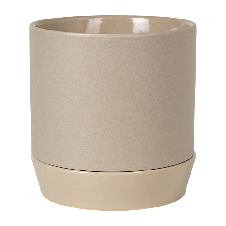 Vaso con sottovaso Denise Ø 21 cm - Dove grey - Broste Copenhagen