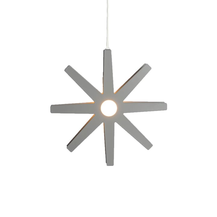 Lampadario Fling 33, grigio opaco, cavo bianco in plastica Bsweden