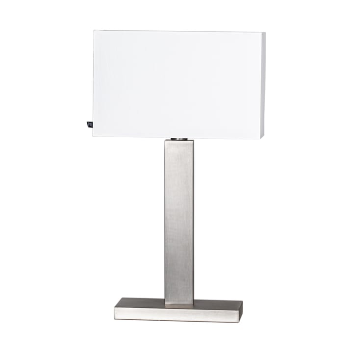 Lampada da tavolo Prime 69 cm - Acciaio spazzolato-schermo bianco - By Rydéns