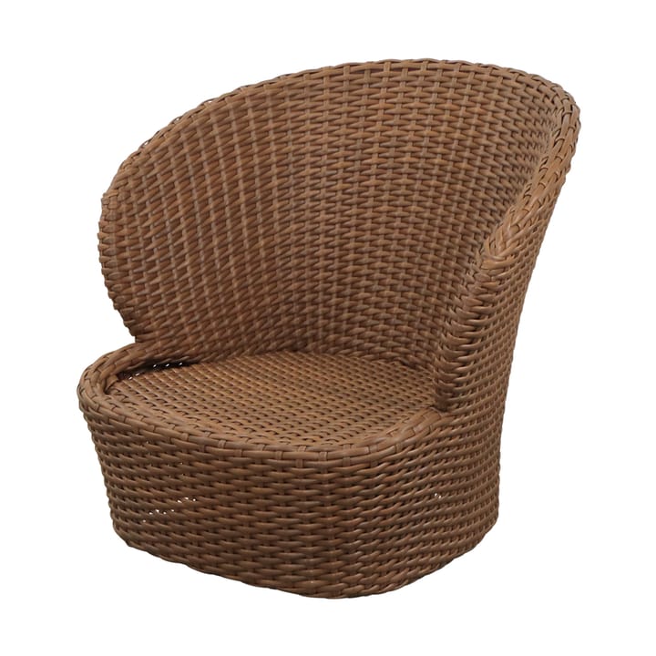 Coast poltrona lounge swivel - Umber brown (Flat Weave) - Cane-line