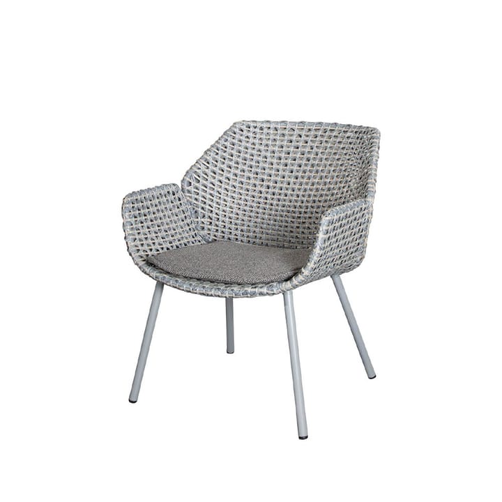 Cuscino per poltrona lounge Vibe - Cane-Line intrecciato grigio scuro - Cane-line