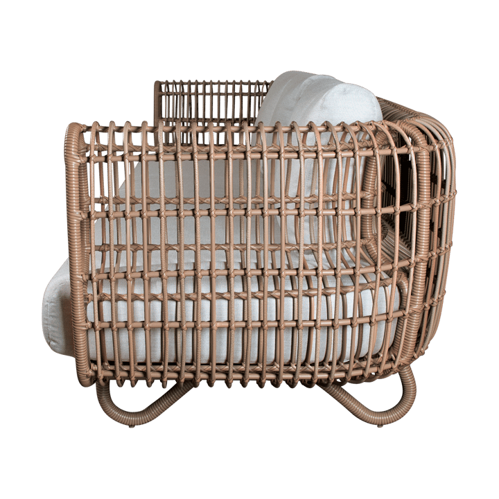 Divano Nest a 3 posti weave, Naturale, Cane-Line Natté grigio chiaro Cane-line