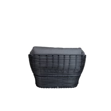 Poltrona lounge Basket - Grigio grafite, incl. cuscini grigi - Cane-line