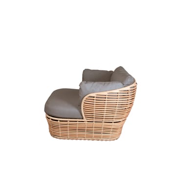 Poltrona lounge Basket - Naturale, incluso cuscini taupe - Cane-line