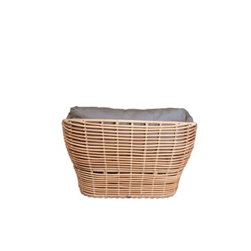 Poltrona lounge Basket - Naturale, incluso cuscini taupe - Cane-line