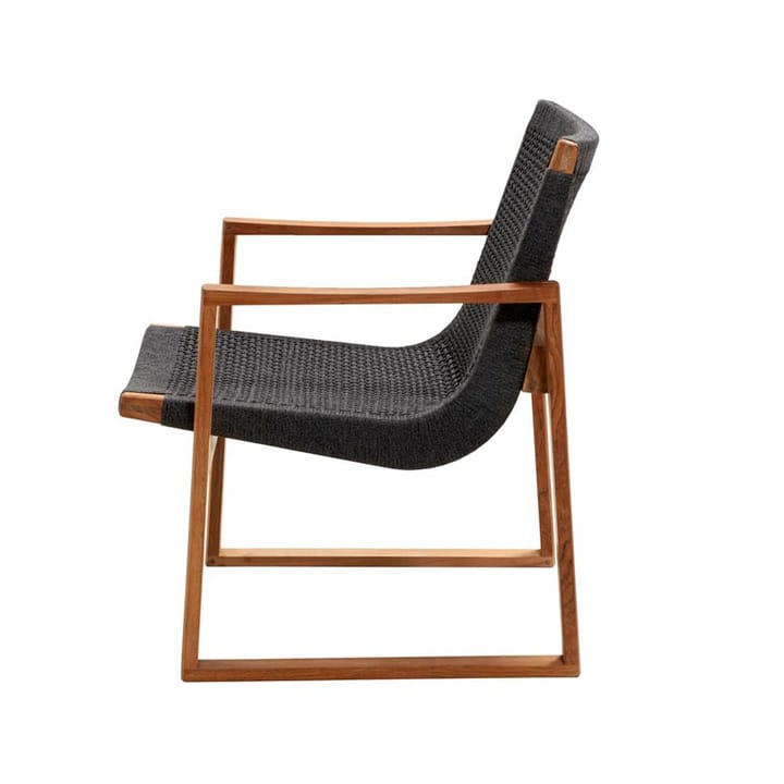 Poltrona lounge Endless, Grigio scuro, supporto in teak Cane-line