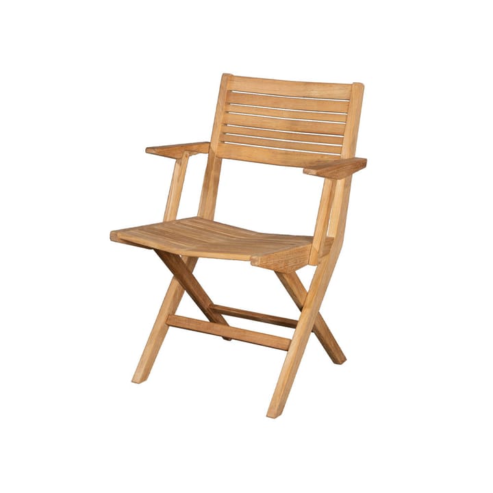 Sedia pieghevole Flip - Teak, con braccioli - Cane-line