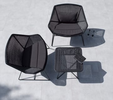 Set di cuscini Breeze per poltrona lounge - Cane-line Natté nero - Cane-line