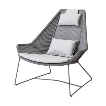 Set di cuscini Breeze per poltrona lounge con schienale alto - Cane-line Grigio chiaro Natté - Cane-line