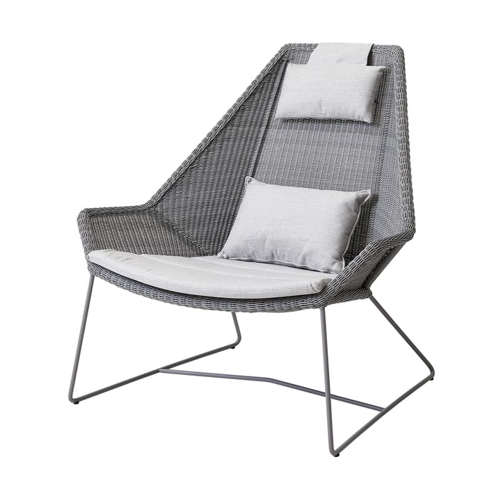 Set di cuscini Breeze per poltrona lounge con schienale alto, Cane-line Grigio chiaro Natté Cane-line