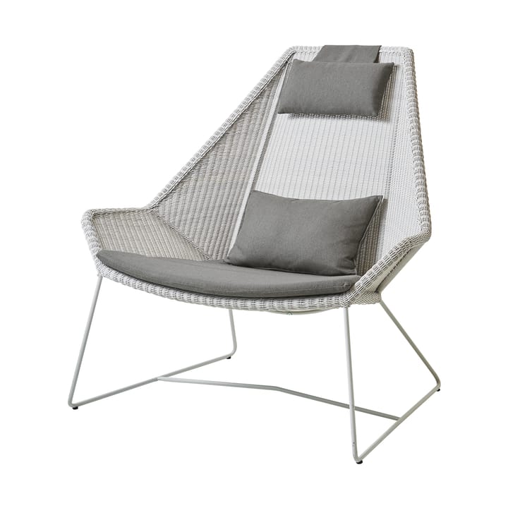 Set di cuscini Breeze per poltrona lounge con schienale alto, Cane-line Natté taupe Cane-line