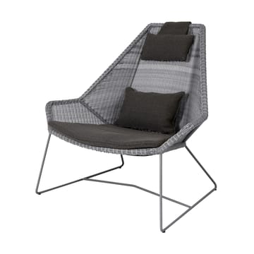 Set di cuscini Breeze per poltrona lounge con schienale alto - Focus grigio - Cane-line