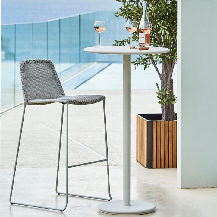 Sgabello da bar Breeze, Grigio chiaro Cane-line