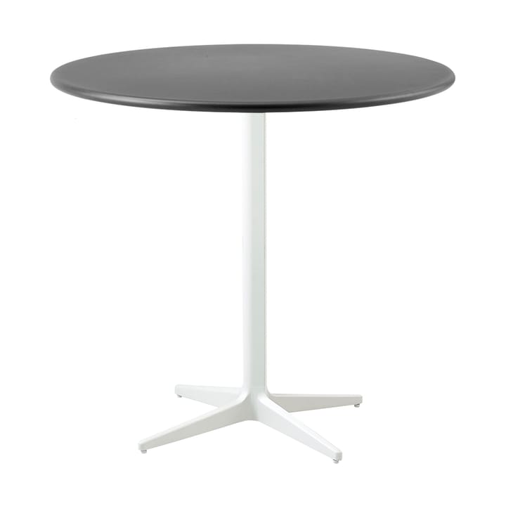 Tavolino da caffè Drop Ø80 cm - Grigio lava-bianco - Cane-line