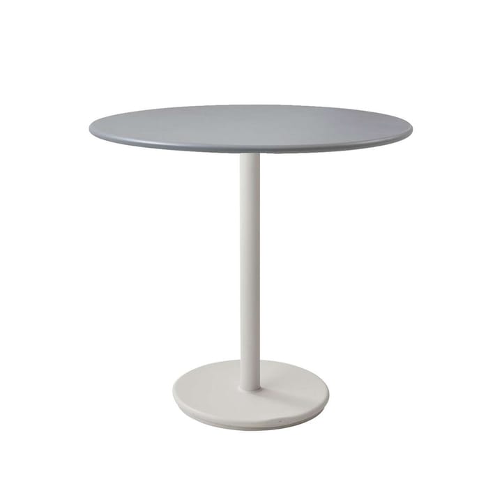 Tavolino da caffè Go Ø80 cm - Grigio chiaro-bianco - Cane-line