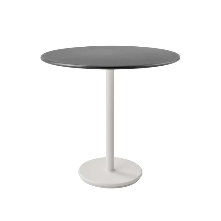 Tavolino da caffè Go Ø80 cm - Grigio lava-bianco - Cane-line