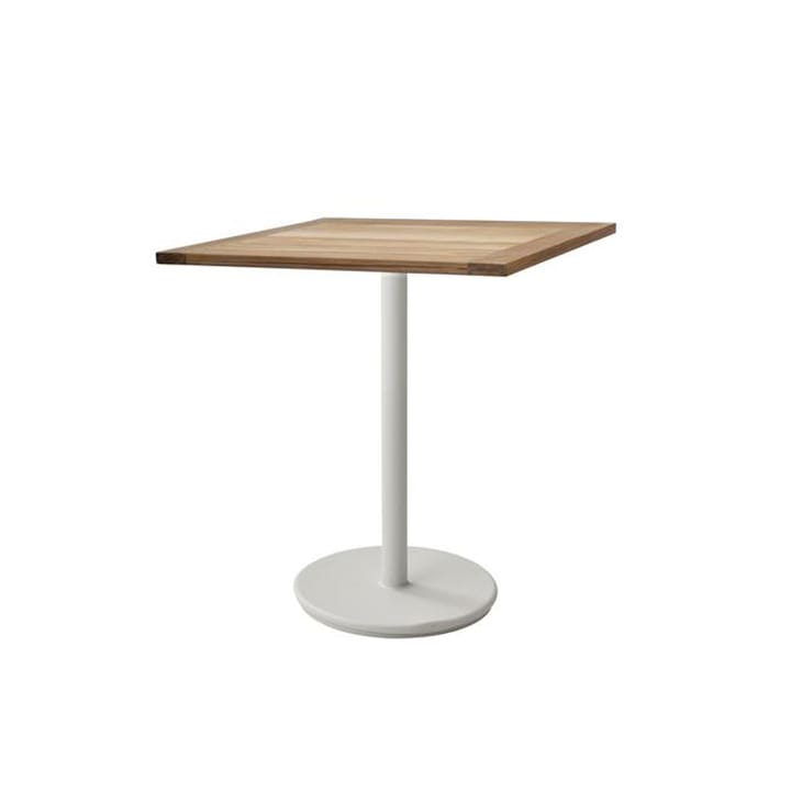 Tavolino da caffè Go in teak 72x72 cm - Cavalletto bianco - Cane-line