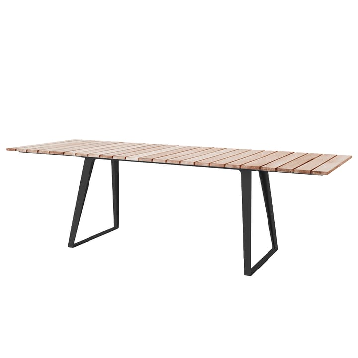 Tavolo da pranzo Copenhagen - Teak, supporto grigio lava - Cane-line