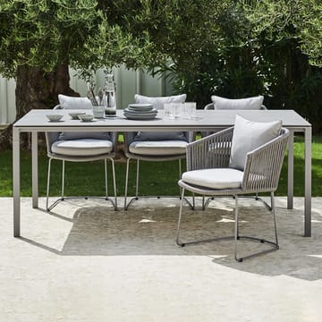 Tavolo da pranzo Pure - Grigio basalto-bianco 200x100 cm - Cane-line