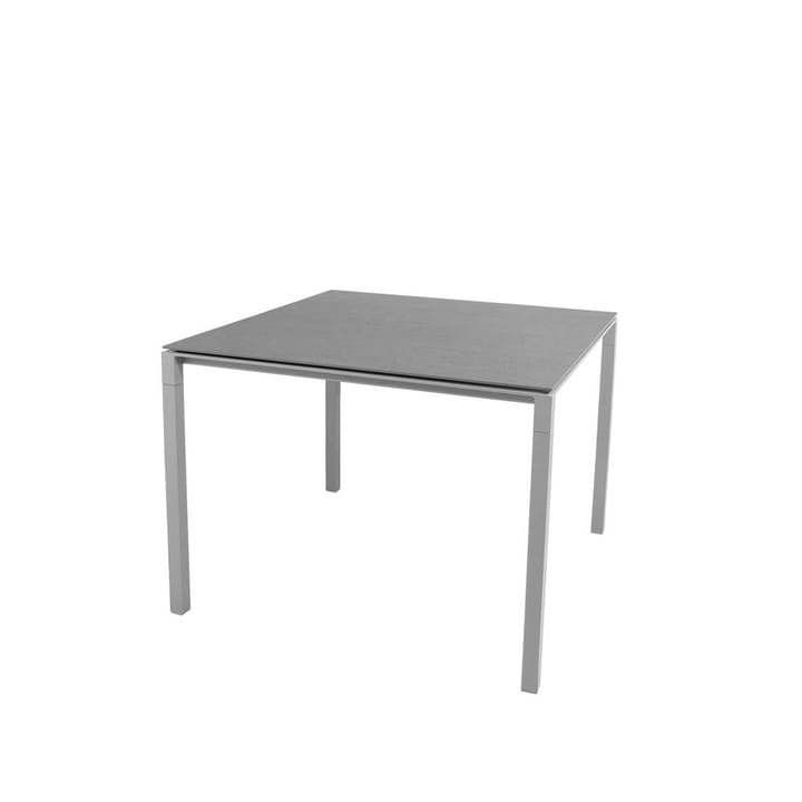 Tavolo da pranzo Pure - Grigio basalto-chiaro grigio 100x100 cm - Cane-line