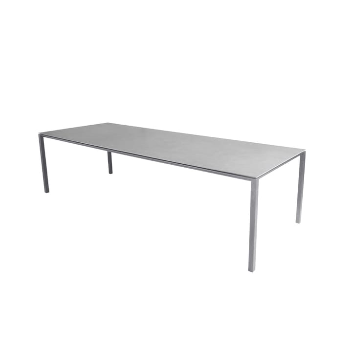 Tavolo da pranzo Pure - Grigio cemento chiaro 280x100 cm - Cane-line