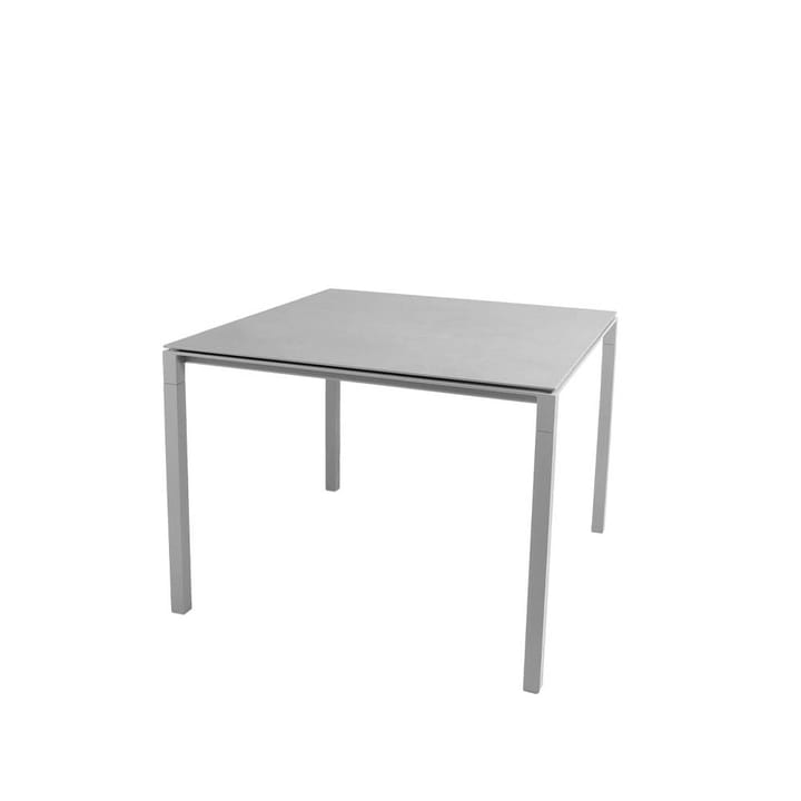 Tavolo da pranzo Pure - Grigio cemento-chiaro grigio 100x100 cm - Cane-line