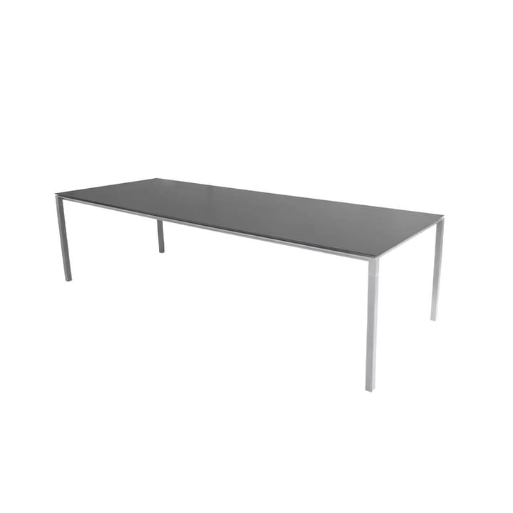 Tavolo da pranzo Pure - Nero-grigio chiaro 280x100 cm - Cane-line