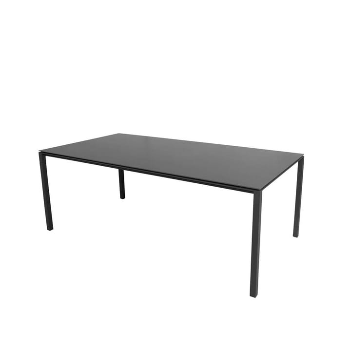 Tavolo da pranzo Pure - Nero-lava grigio 200x100 cm - Cane-line