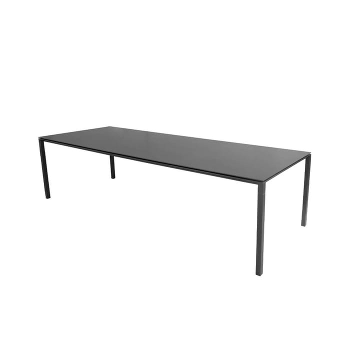 Tavolo da pranzo Pure - Nero-lava grigio 280x100 cm - Cane-line