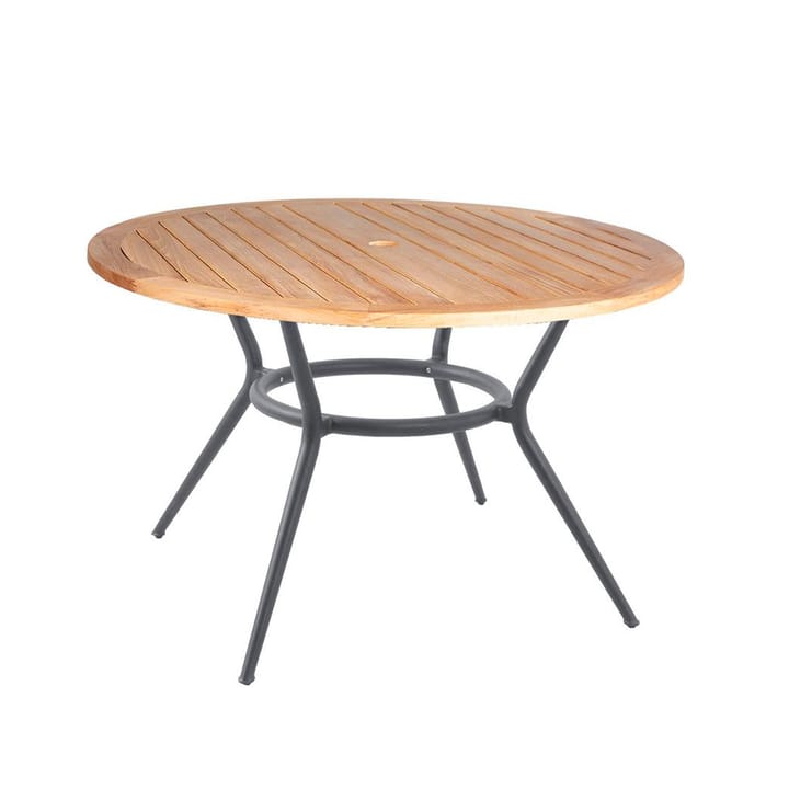 Tavolo da pranzo rotondo Joy - Teak-grigio chiaro Ø120 cm - Cane-line