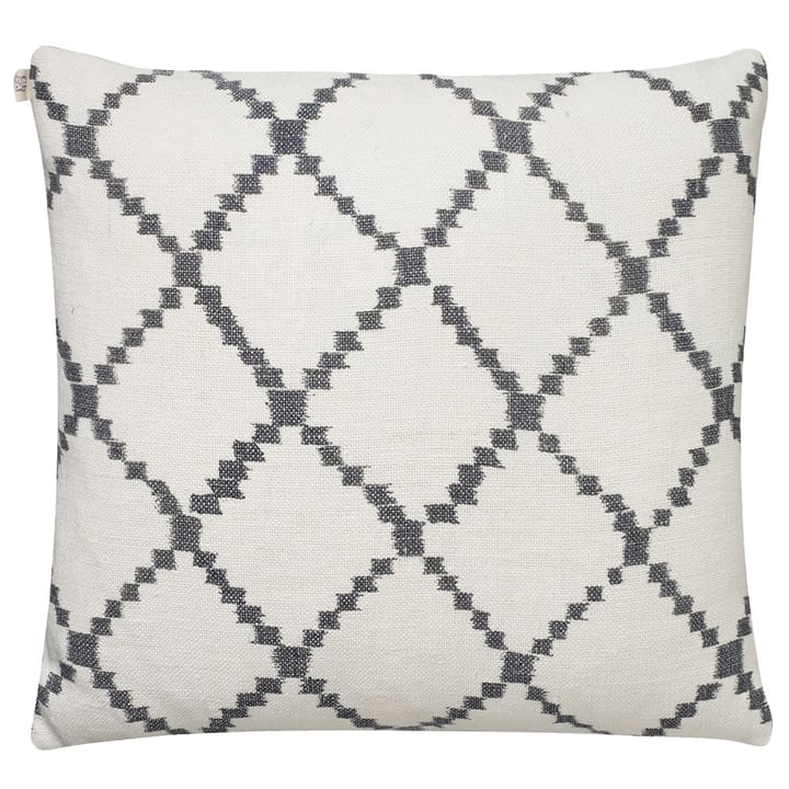 Copricuscino Ikat Kerela 50x50 cm - Bianco - grigio - Chhatwal & Jonsson