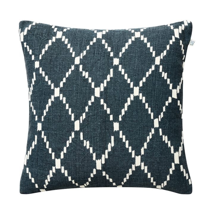 Copricuscino Ikat Kerela 50x50 cm - Blu-bianco - Chhatwal & Jonsson