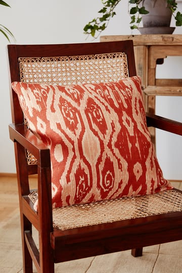 Copricuscino Ikat Madras 50x50 cm - Apricot orange-rose - Chhatwal & Jonsson