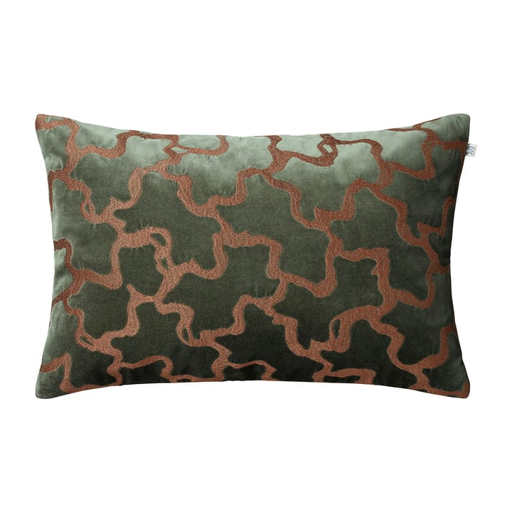 Federa Chand 40x60 cm - Forest green-cognac - Chhatwal & Jonsson