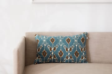 Federa Ikat Goa 60x40 cm - Heaven blue-taupe - Chhatwal & Jonsson