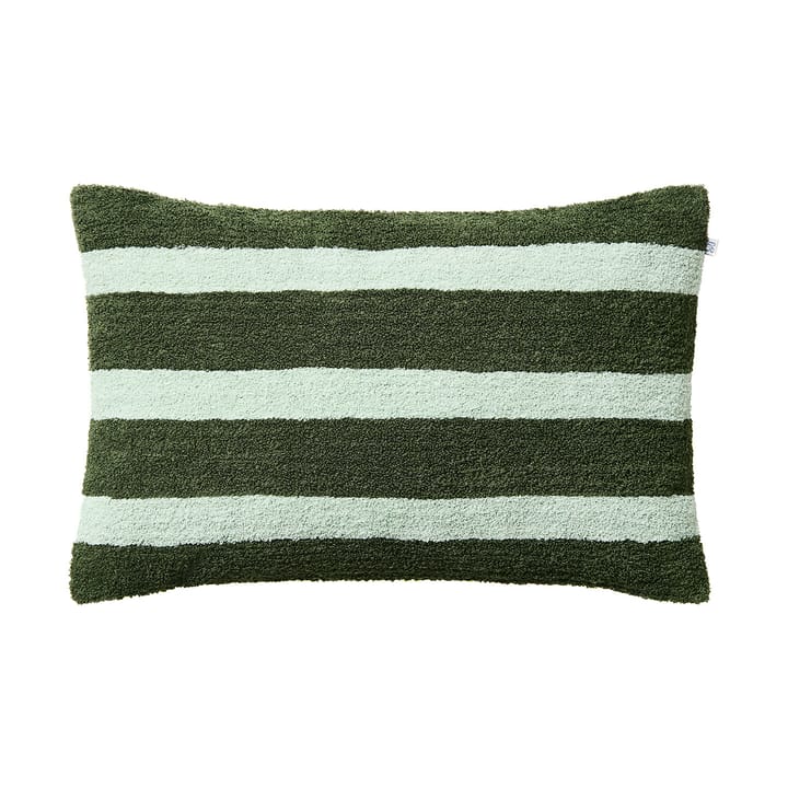 Federa per cuscino Stripe Linen Boucle 40x60 cm - Cactus green-aqua - Chhatwal & Jonsson