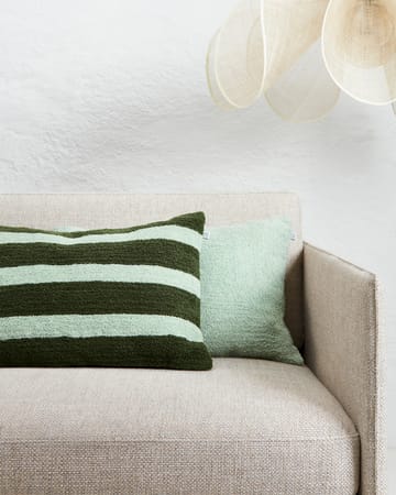 Federa per cuscino Stripe Linen Boucle 40x60 cm - Cactus green-aqua - Chhatwal & Jonsson