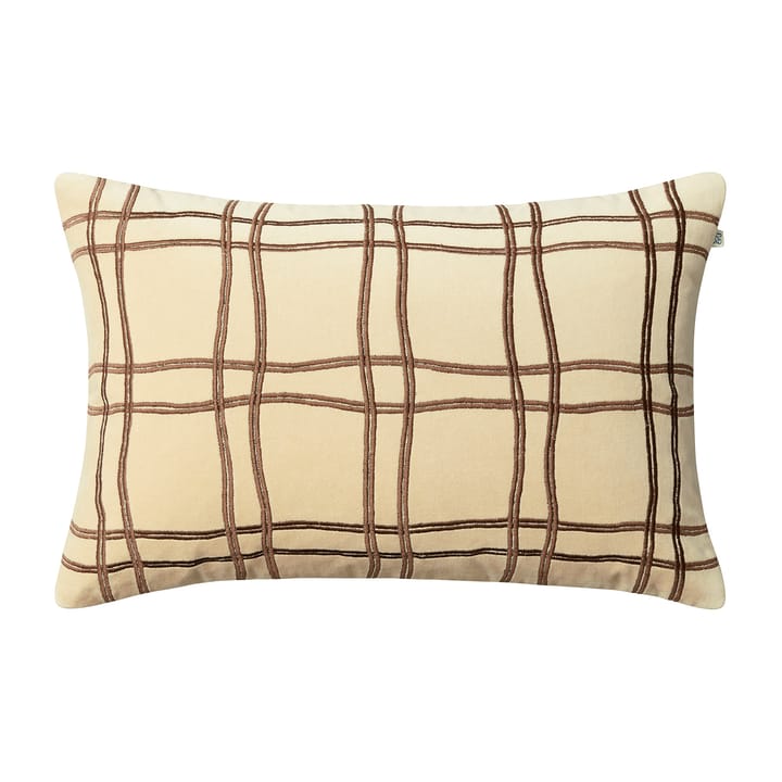 Federa Tattersall 40x60 cm - Beige-cognac - Chhatwal & Jonsson